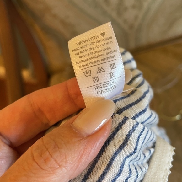 Eberjey Light Blue & White Stripe Maxi Dress - Picture 8 of 10